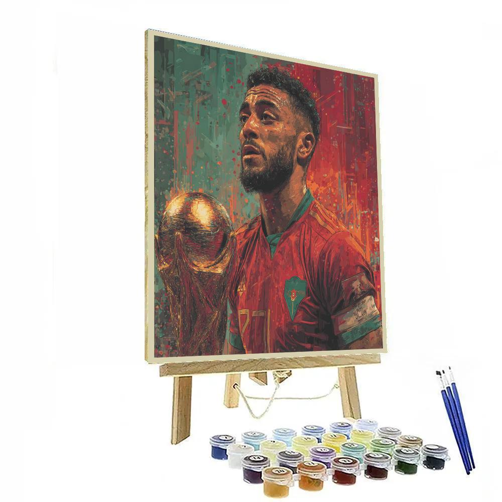 Fifa 2026 Hakimi Atlas Paint by numbers kits