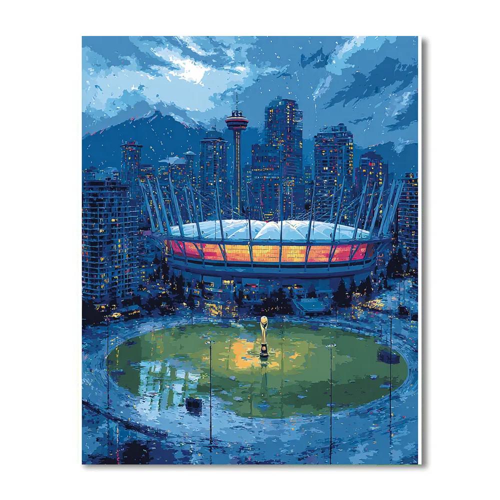 Vancouver Fifa 2026 Blue Numbered painting kits