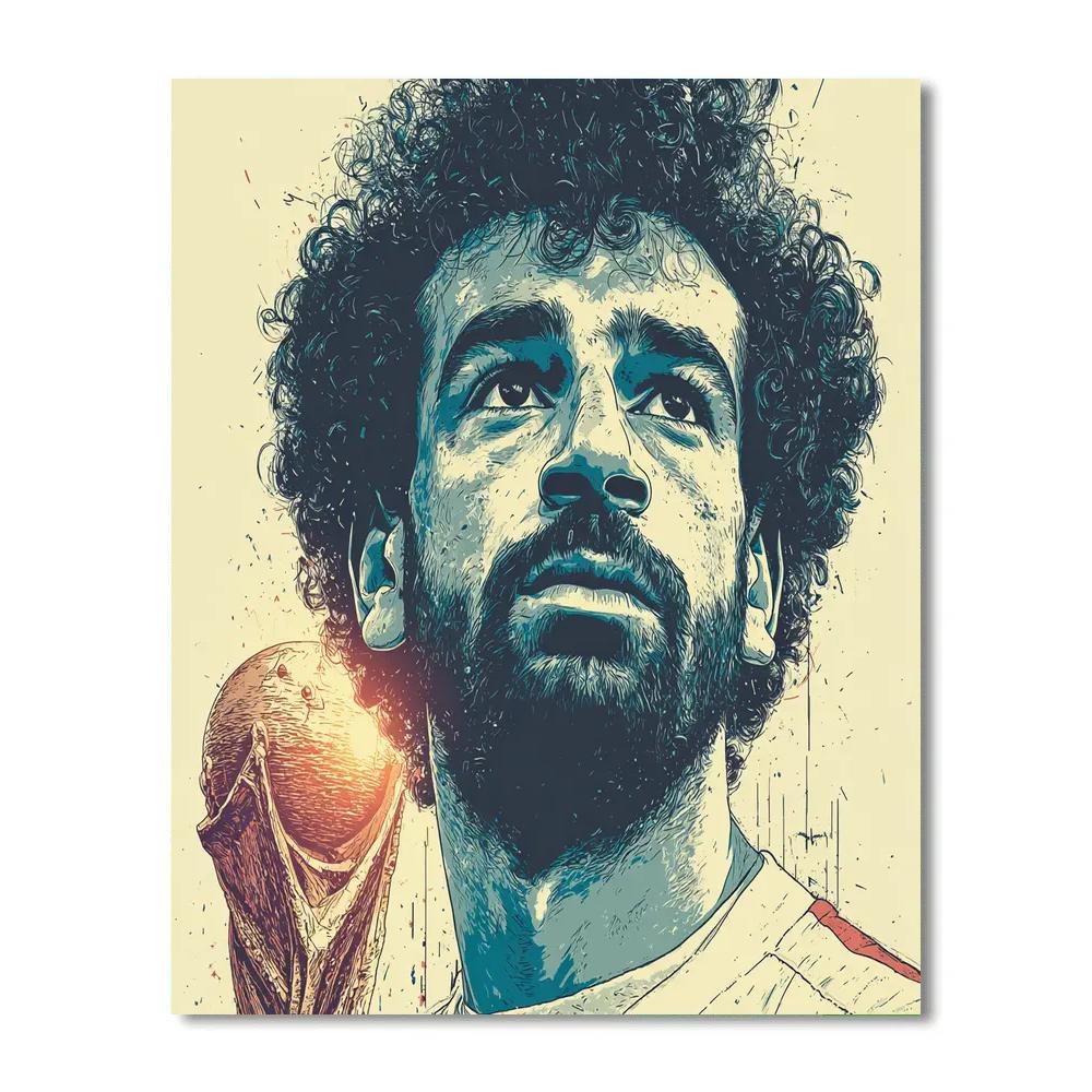 Fifa 2026 Salah Lights Paint by numbers art