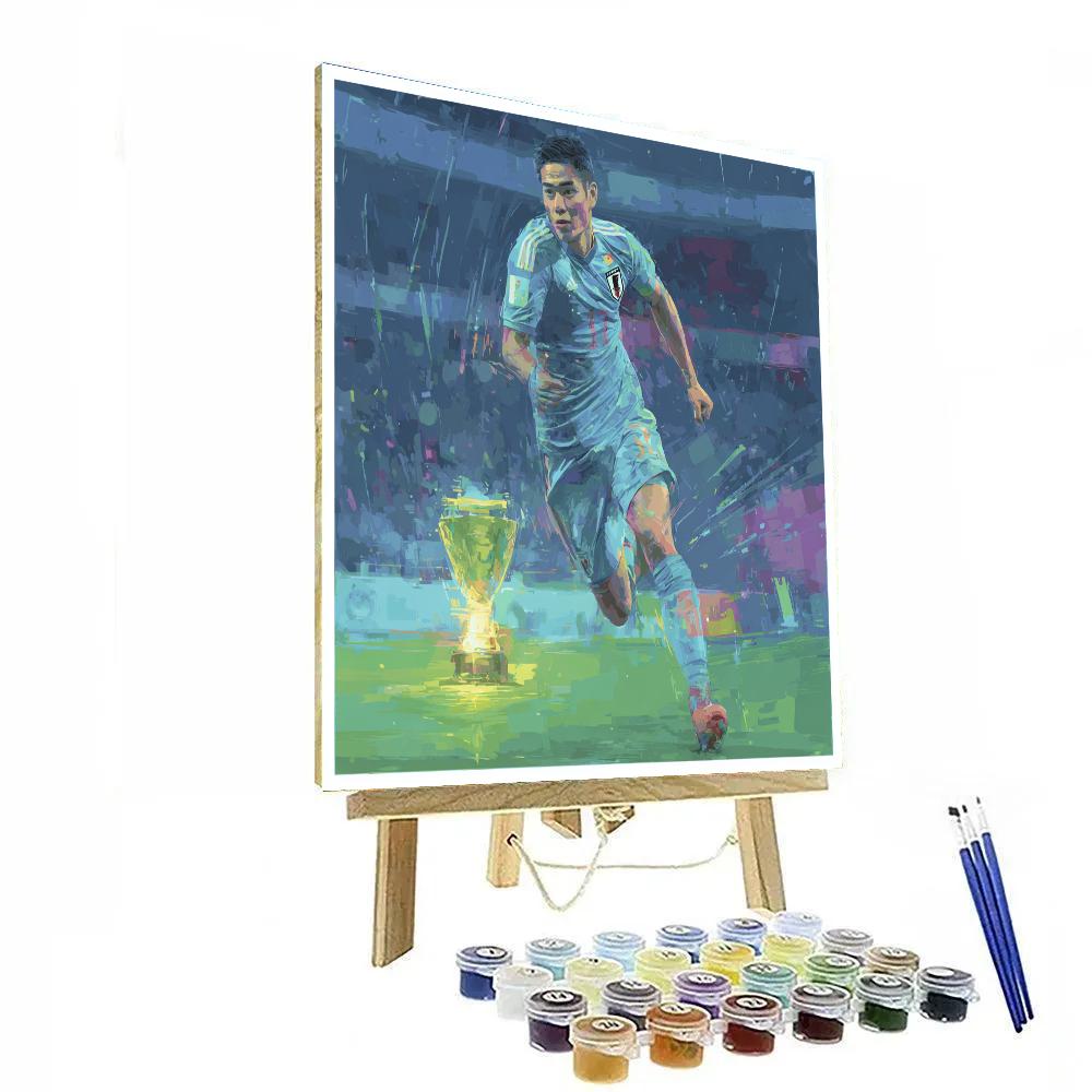 Fifa 2026 Mitoma Blue painting number kit