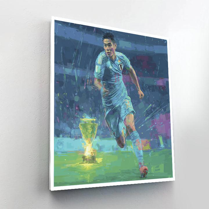 Fifa 2026 Mitoma Blue painting number kit