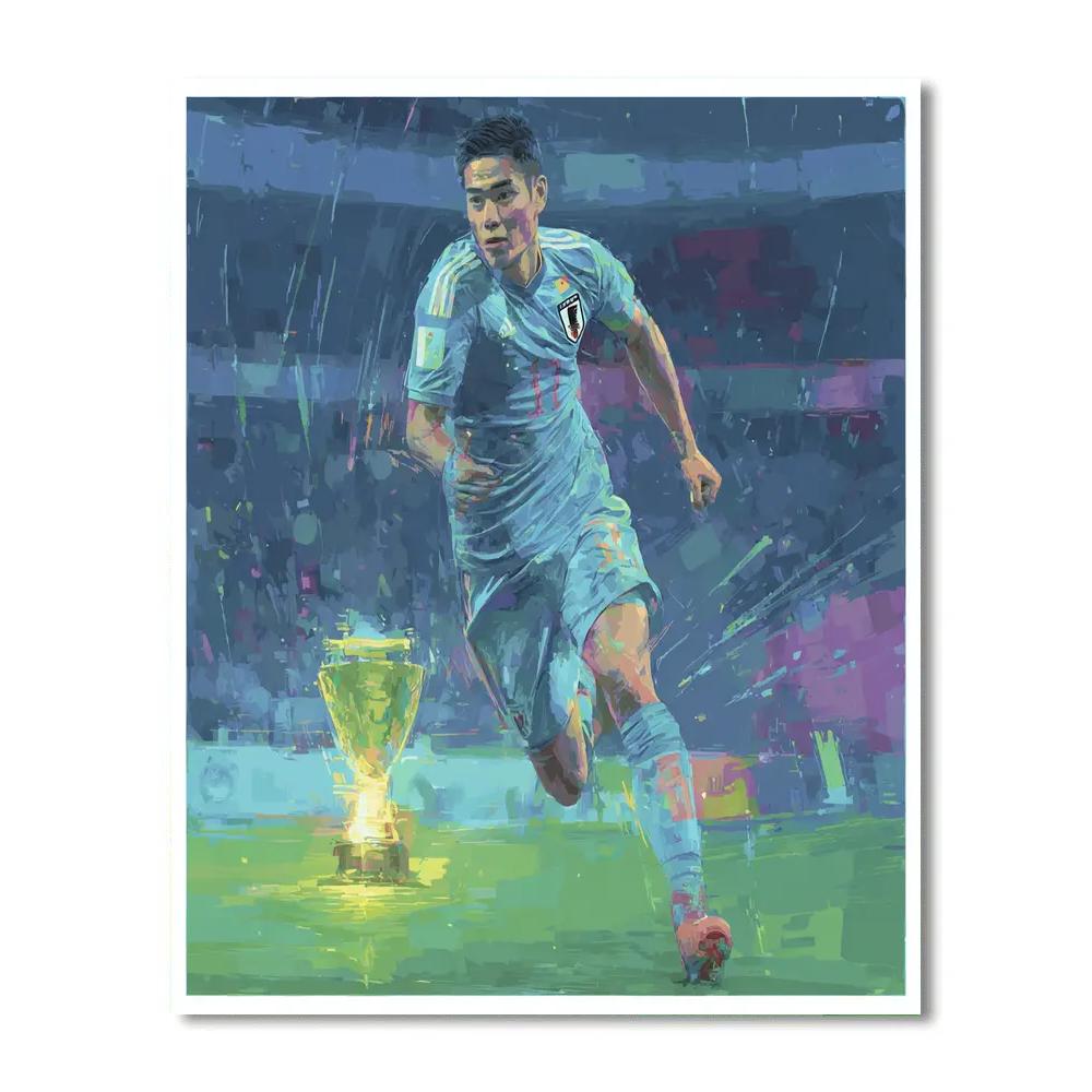 Fifa 2026 Mitoma Blue painting number kit