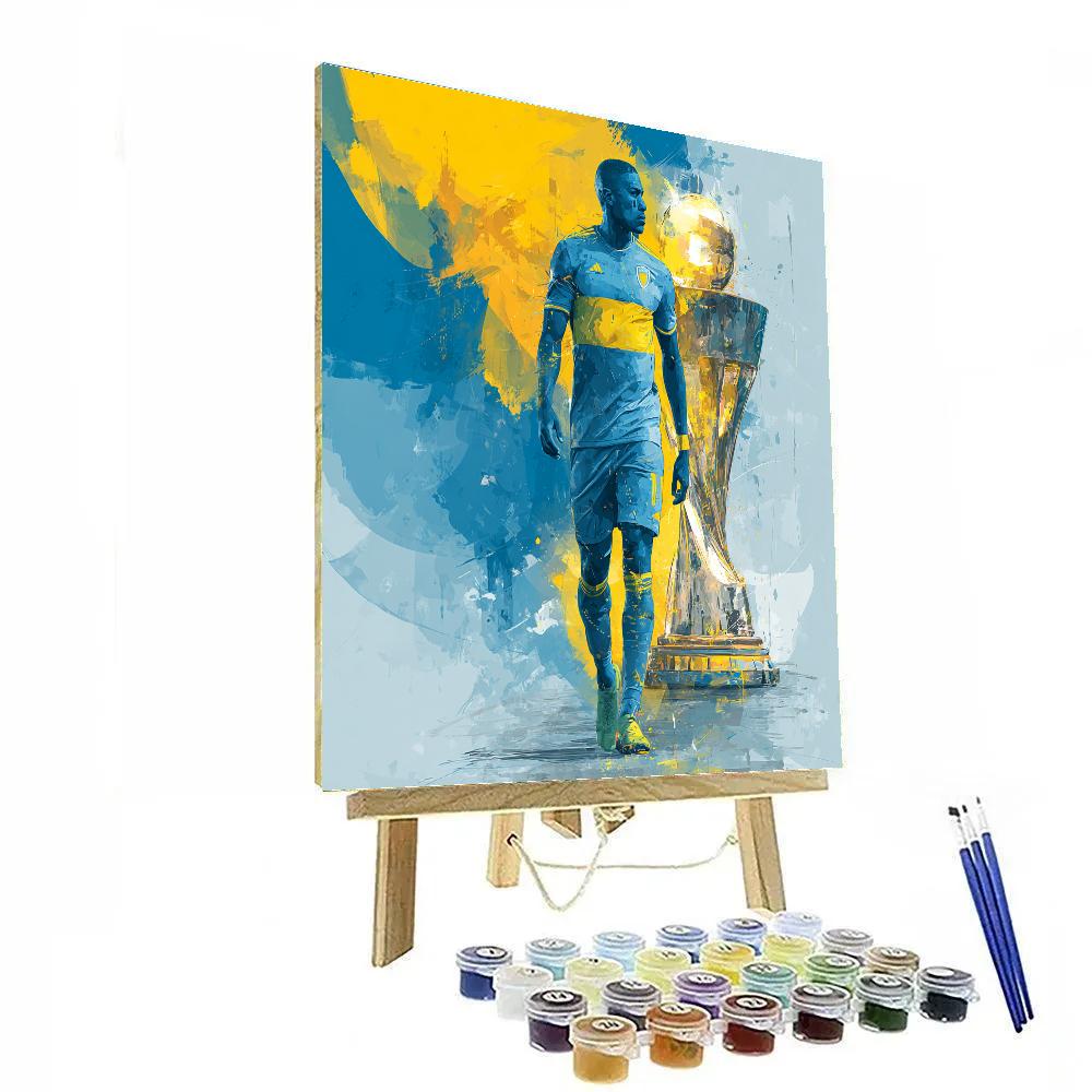 Curaçao Fifa 2026 Blue Number painting