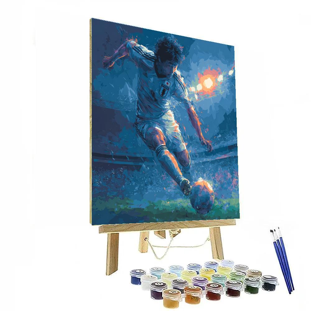 Mitoma Fifa 2026 Blue Painting by numbers kit