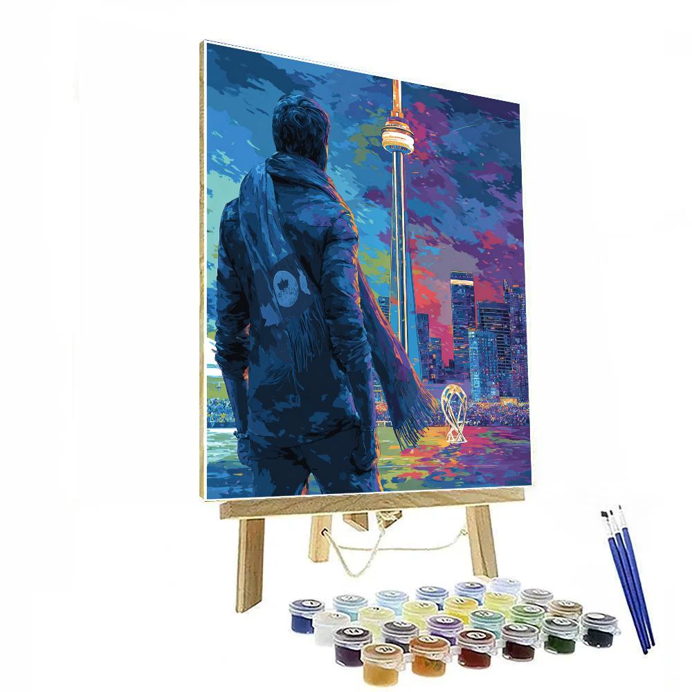 Toronto Fifa 2026 Maple Glow paint by number