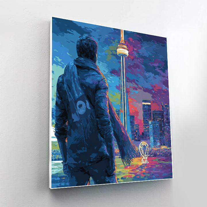 Toronto Fifa 2026 Maple Glow paint by number