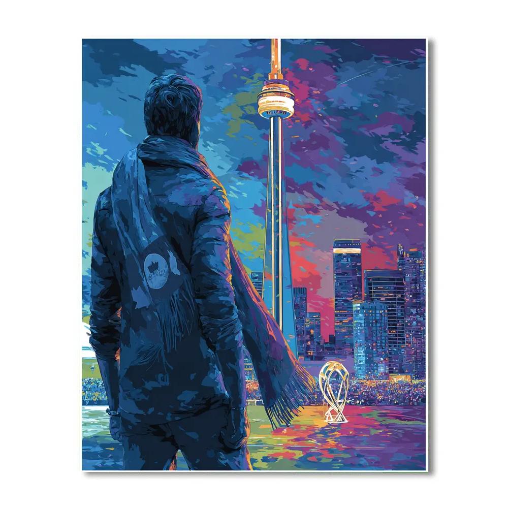 Toronto Fifa 2026 Maple Glow paint by number