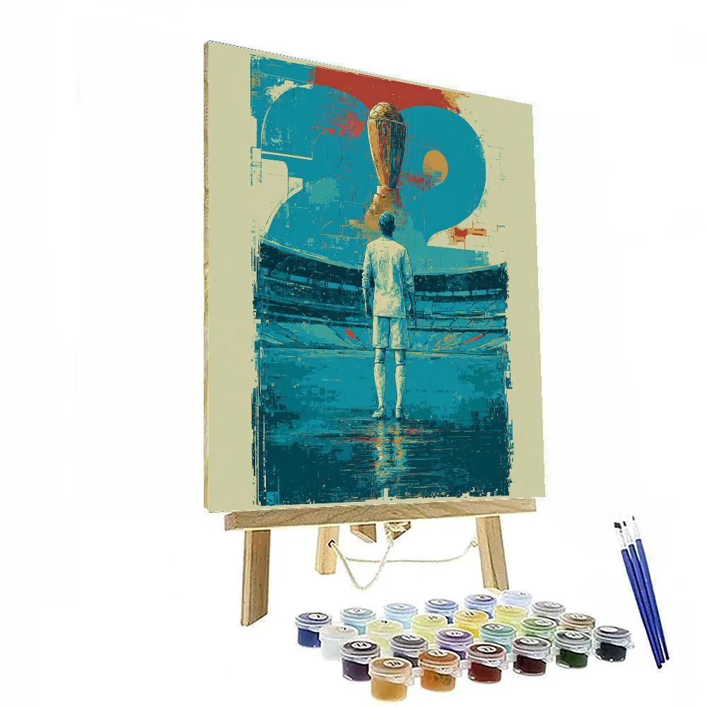 Uzbekistan Fifa 2026 Dawn Number painting