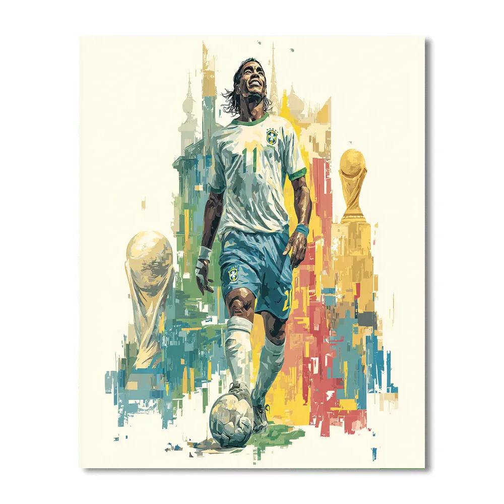 Ronaldinho Fifa 2026 Smile paint by numbers