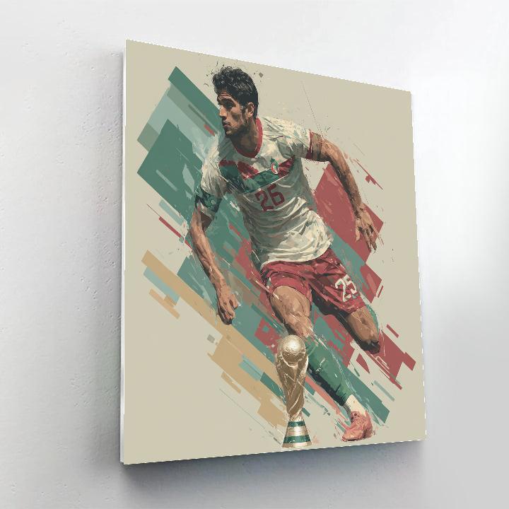 Fifa 2026 Hakimi Velocity paint by number