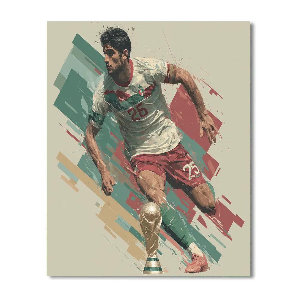 Fifa 2026 Hakimi Velocity paint by number