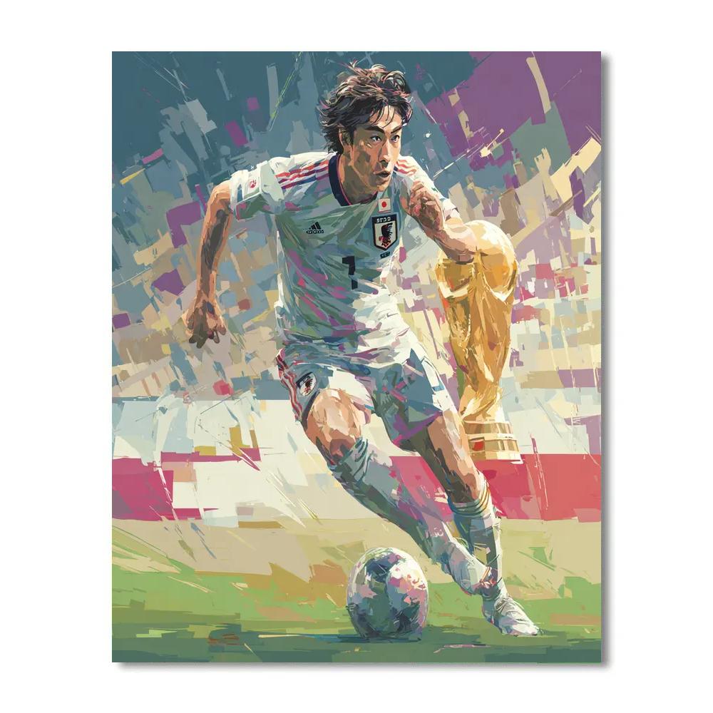 Mitoma Fifa 2026 Dawn Numbered painting kits
