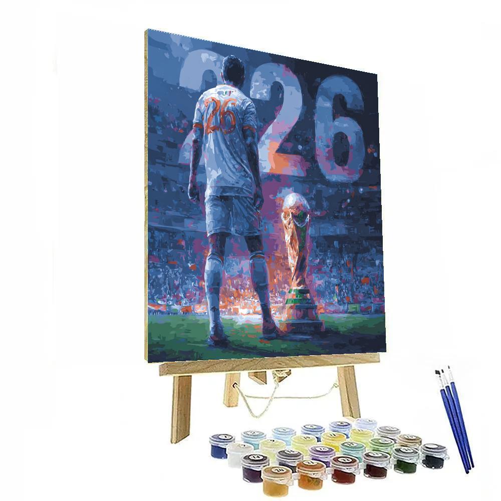 Iraq Fifa 2026 Flame DIY paint by numbers