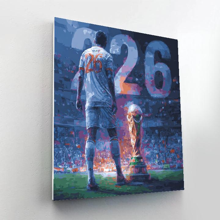 Iraq Fifa 2026 Flame DIY paint by numbers