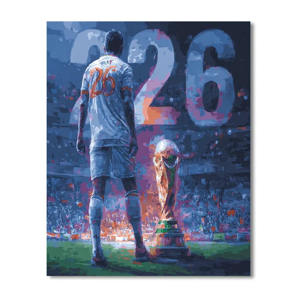 Iraq Fifa 2026 Flame DIY paint by numbers