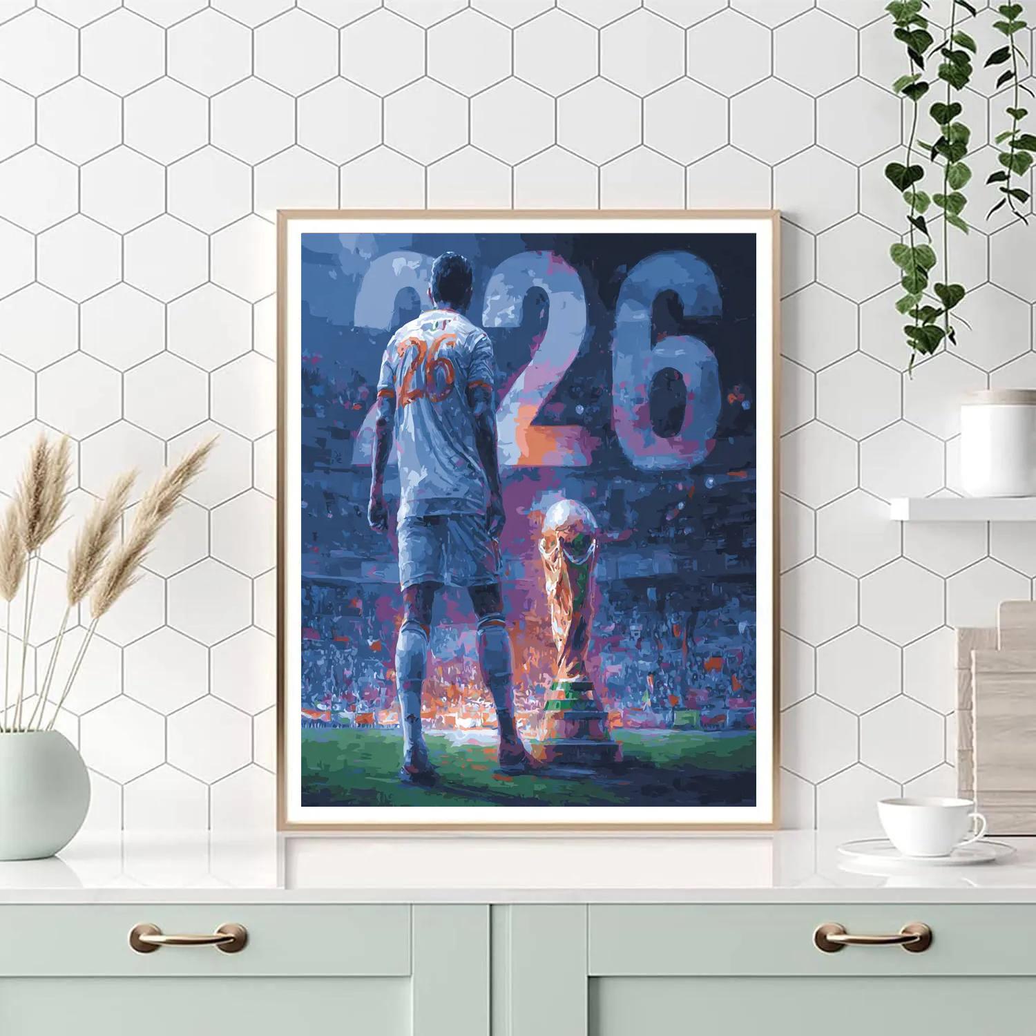 Iraq Fifa 2026 Flame DIY paint by numbers