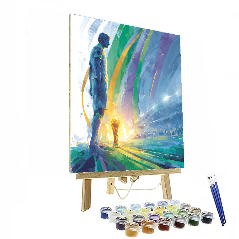 Uzbekistan Fifa 2026 Dawn Number painting