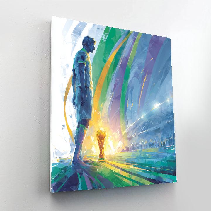 Uzbekistan Fifa 2026 Dawn Number painting