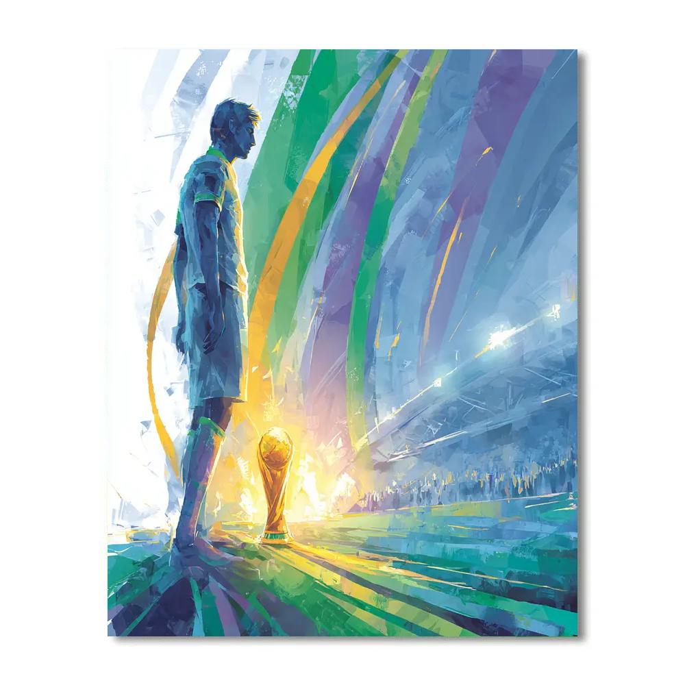 Uzbekistan Fifa 2026 Dawn Number painting