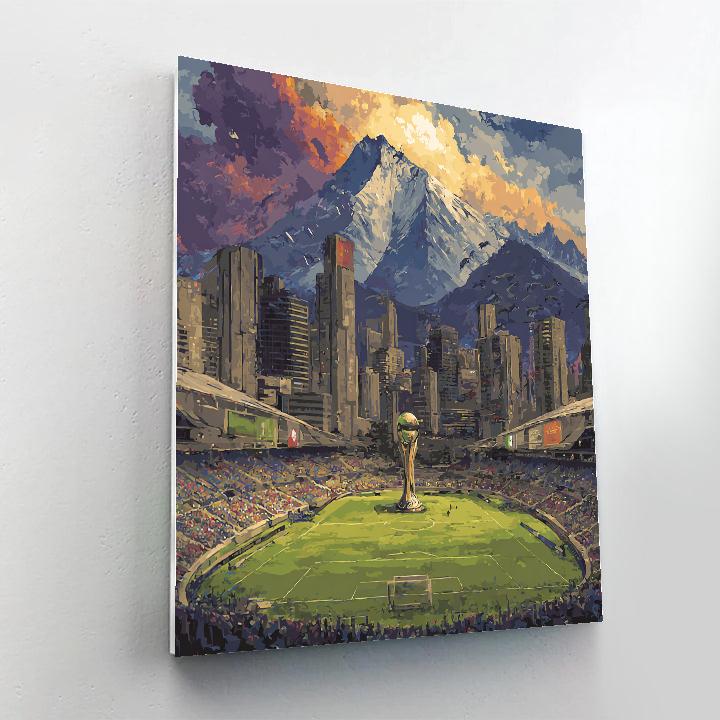 Monterrey Fifa 2026 Peaks Painting by numbers kit