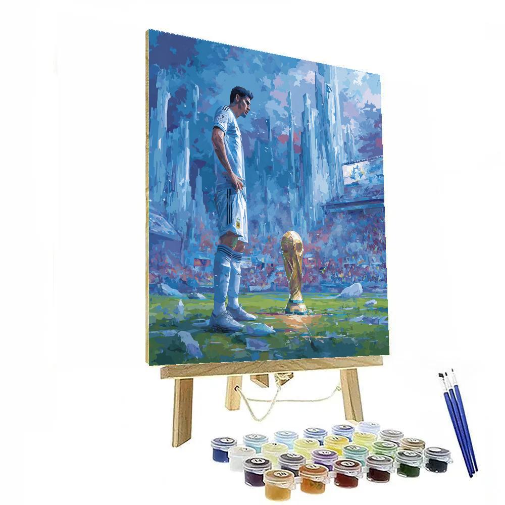 Fifa 2026 Haaland Ice Number painting