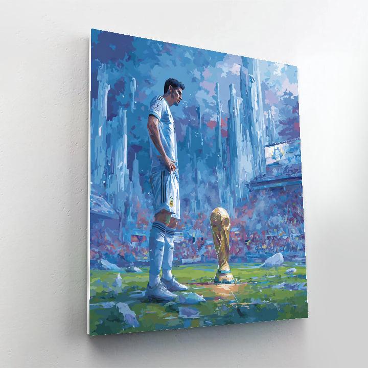 Fifa 2026 Haaland Ice Number painting
