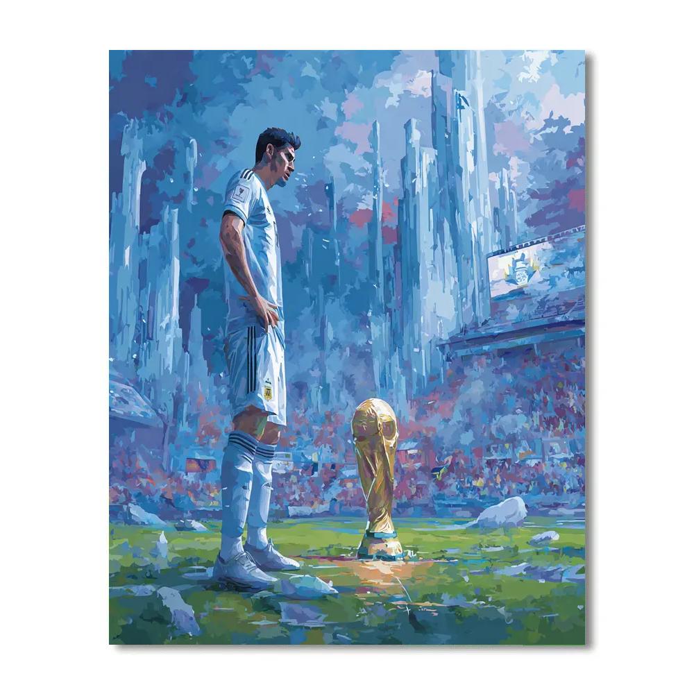 Fifa 2026 Haaland Ice Number painting
