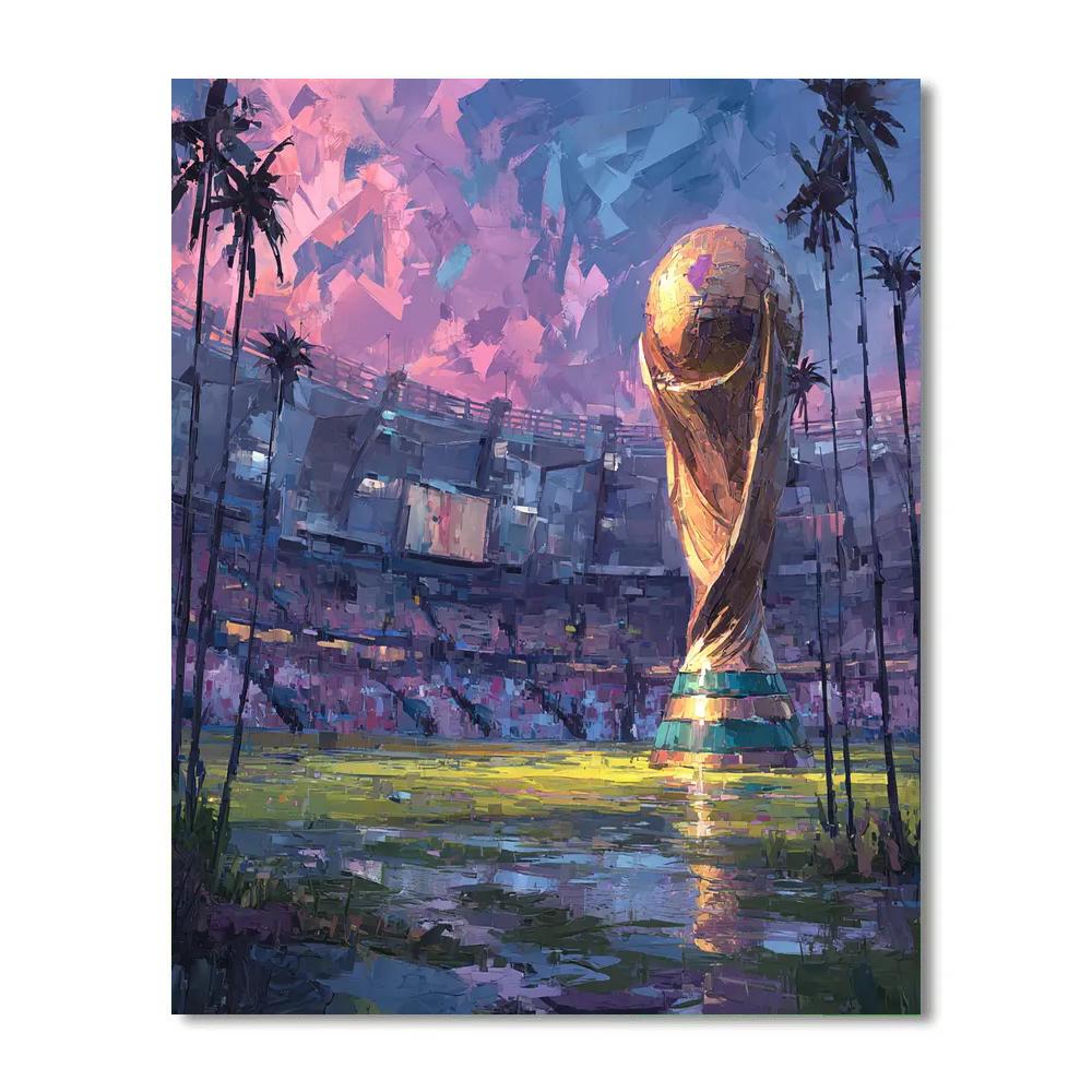 Miami Fifa 2026 Reflection Numbered painting kits