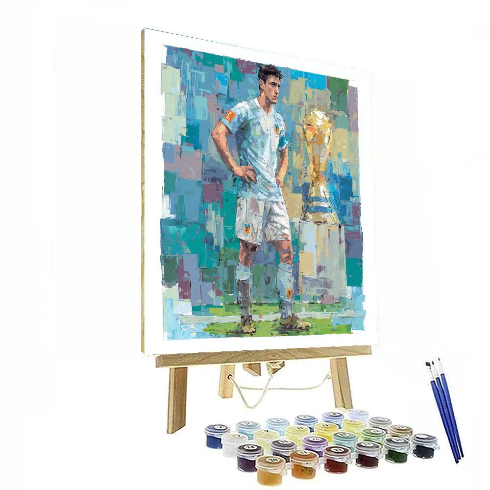 Uzbekistan Fifa 2026 Dawn Number painting
