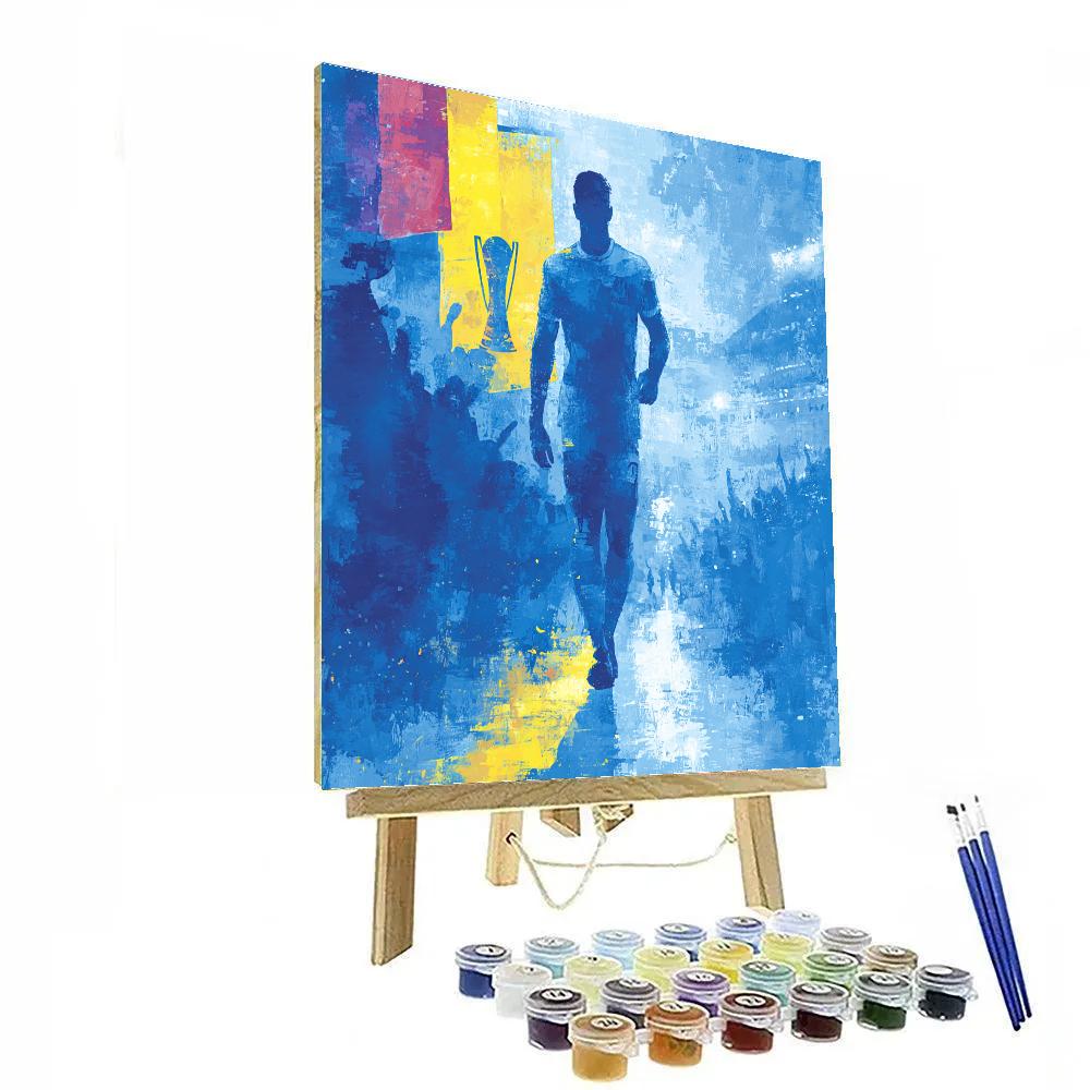 Curaçao Fifa 2026 Blue painting number kit