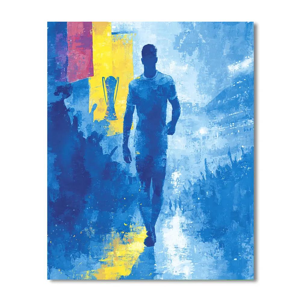 Curaçao Fifa 2026 Blue painting number kit