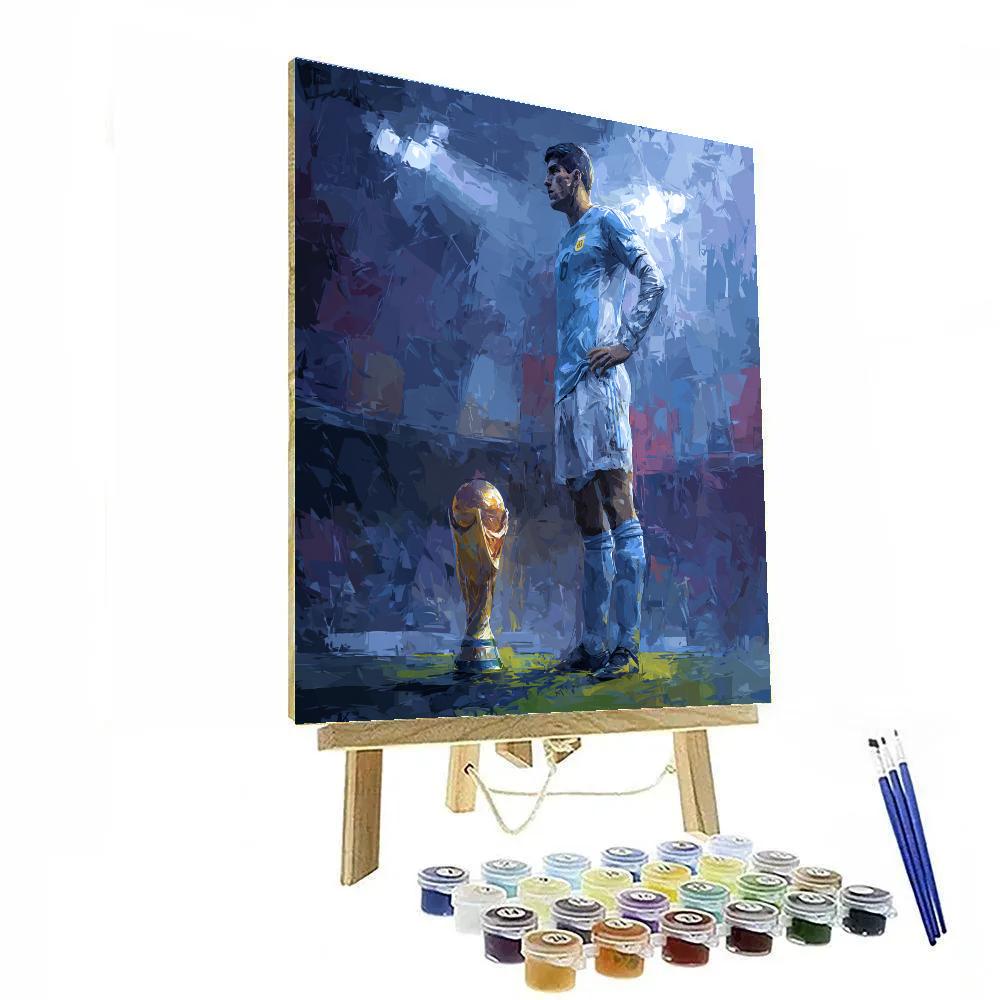 Fifa 2026 Haaland Ice Number painting