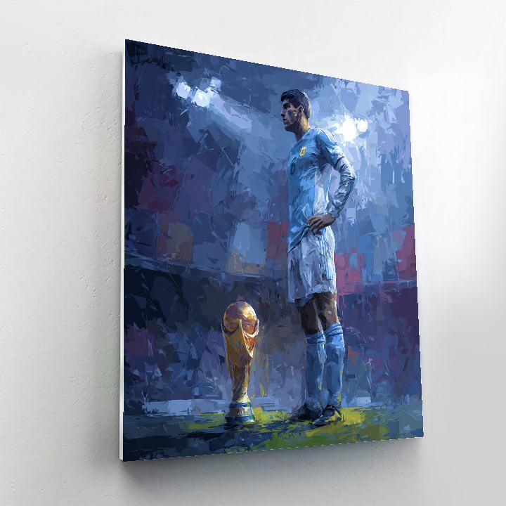 Fifa 2026 Haaland Ice Number painting