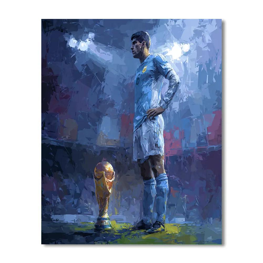 Fifa 2026 Haaland Ice Number painting