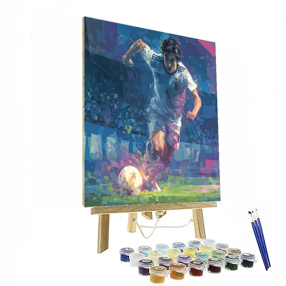 Mitoma Fifa 2026 Blue paint by numbers
