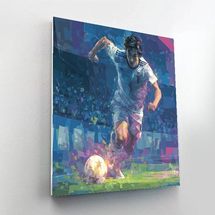 Mitoma Fifa 2026 Blue paint by numbers