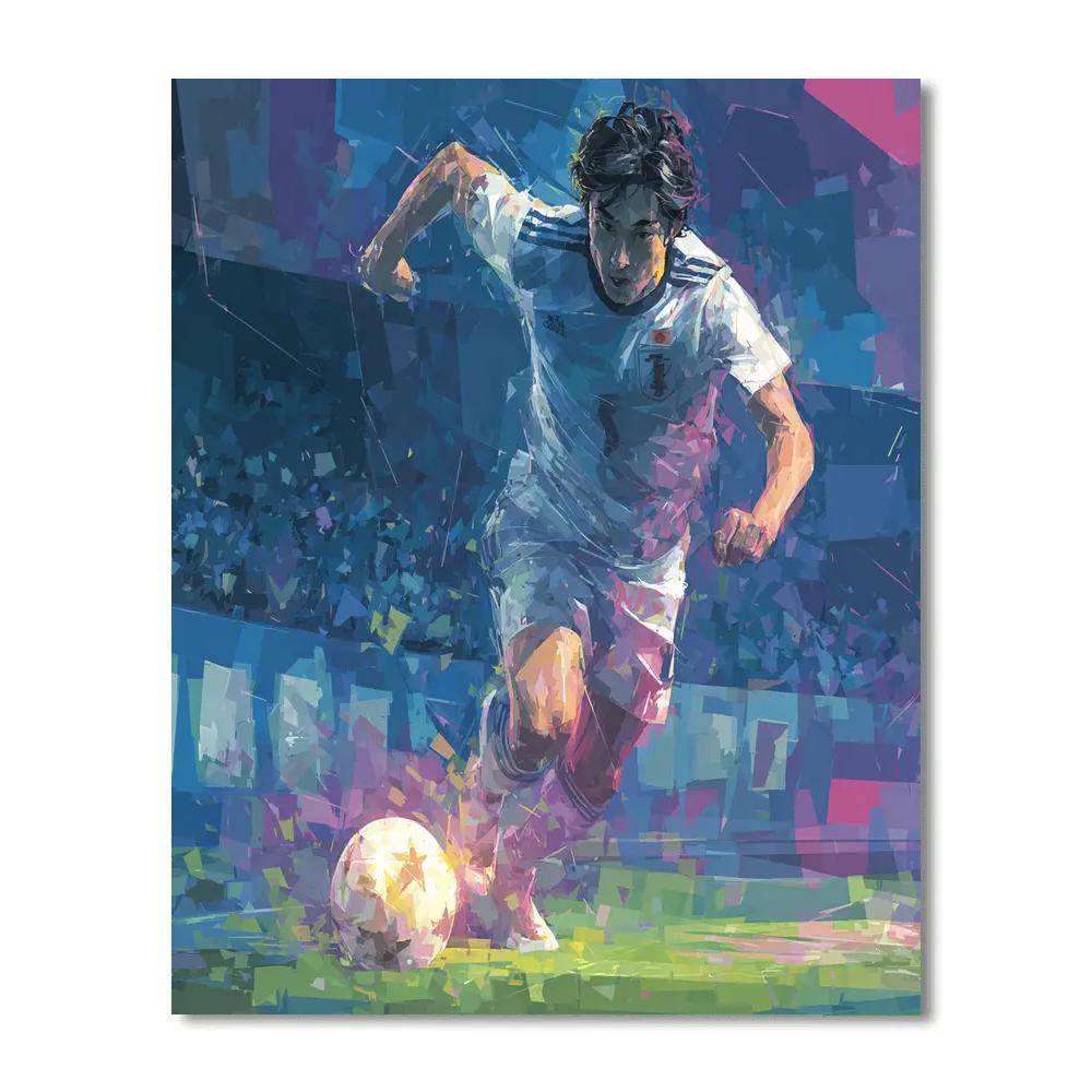 Mitoma Fifa 2026 Blue paint by numbers