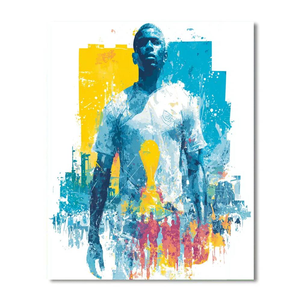 Curaçao Fifa 2026 Blue paint by number