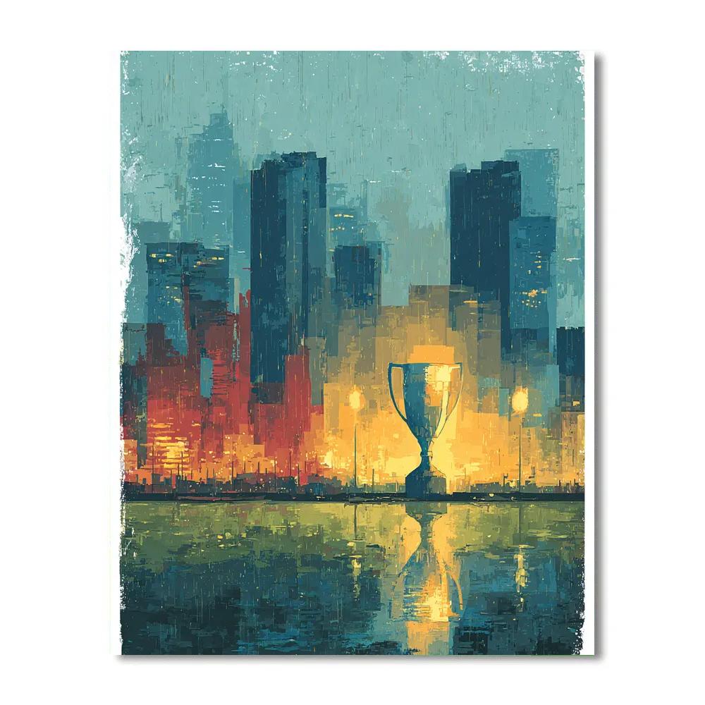 Seattle Fifa 2026 Rainlight Painting by numbers kit