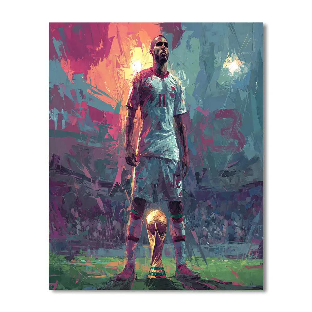 Hakimi Fifa 2026 Atlas DIY paint by numbers