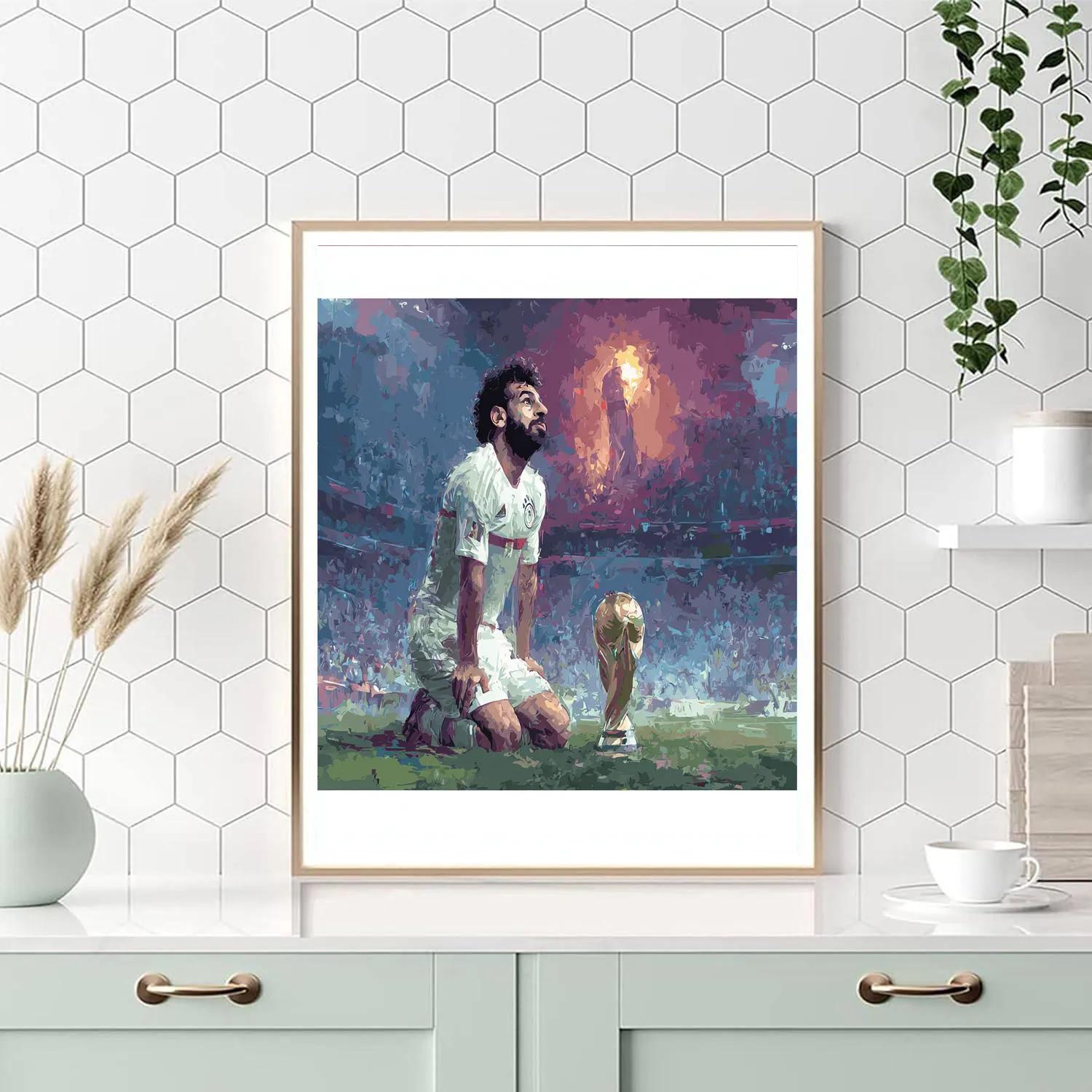 Fifa 2026 Salah Lights Number painting
