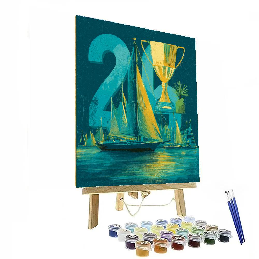 Curaçao Fifa 2026 Blue paint by numbers