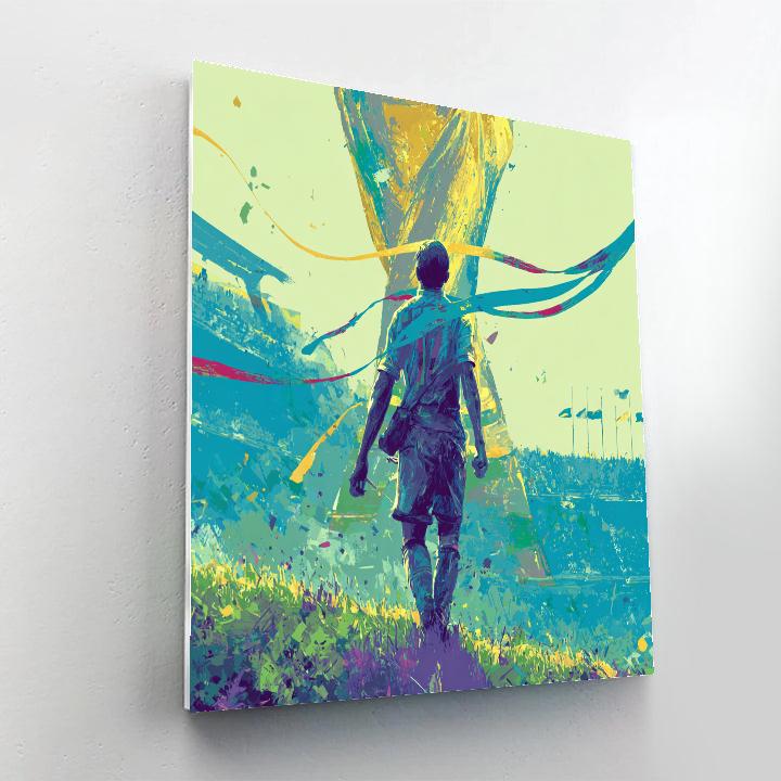 Uzbekistan Fifa 2026 Dawn Paint by numbers art