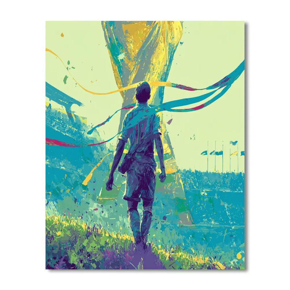 Uzbekistan Fifa 2026 Dawn Paint by numbers art