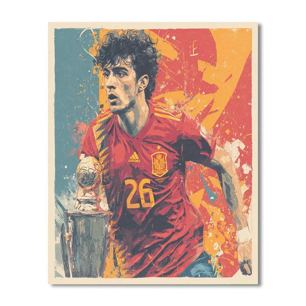 Fifa 2026 Yamal Rise painting number kit