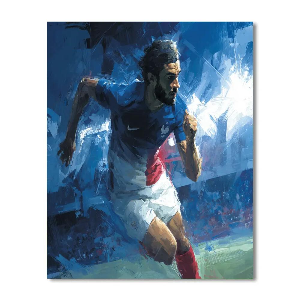 Fifa 2026 Mbappé Rush Paint by numbers art