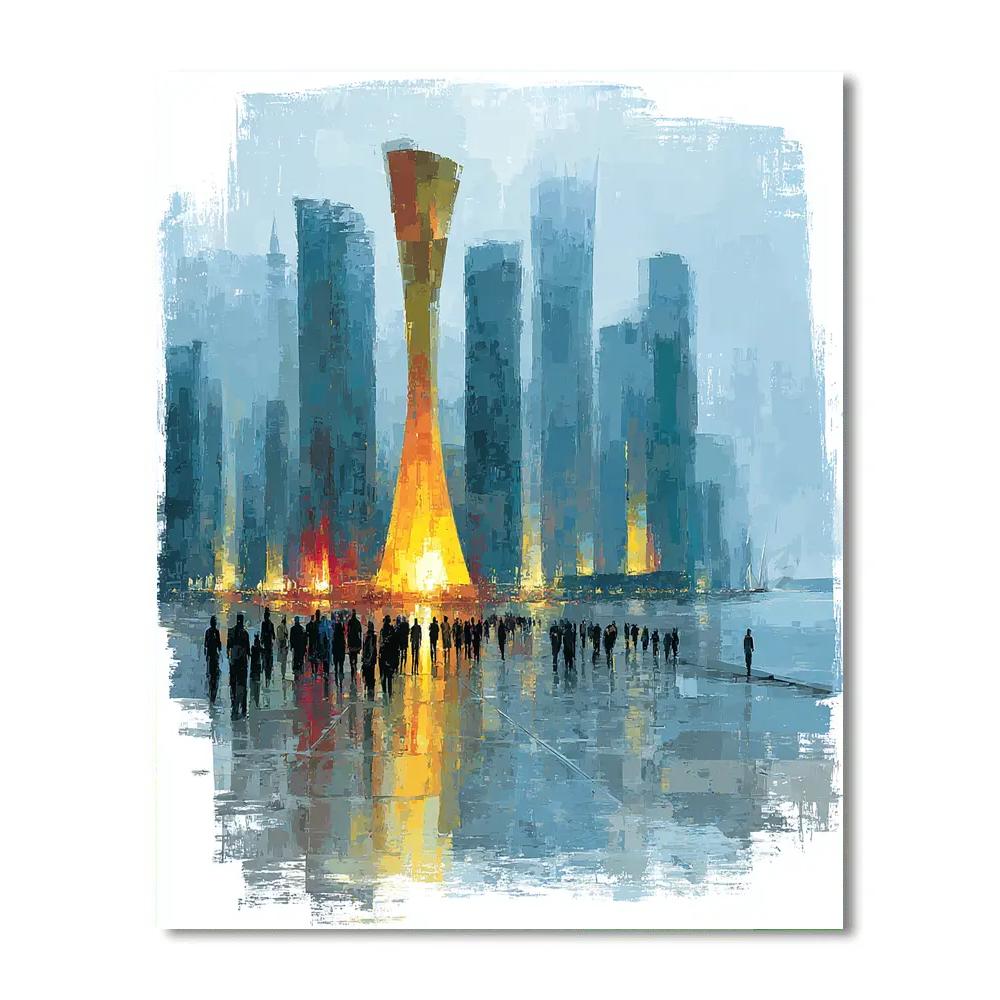 Vancouver Fifa 2026 Blue Numbered painting kits
