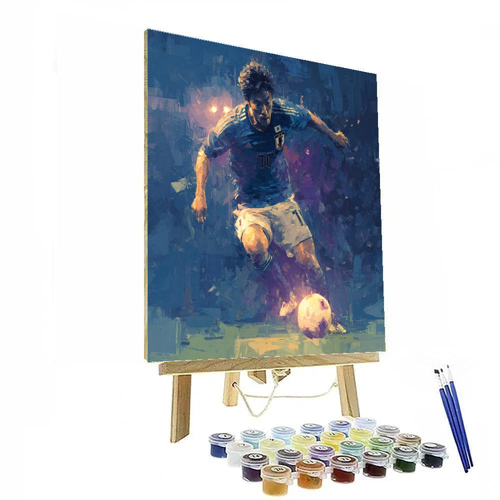 Mitoma Fifa 2026 Blue Numbered painting kits