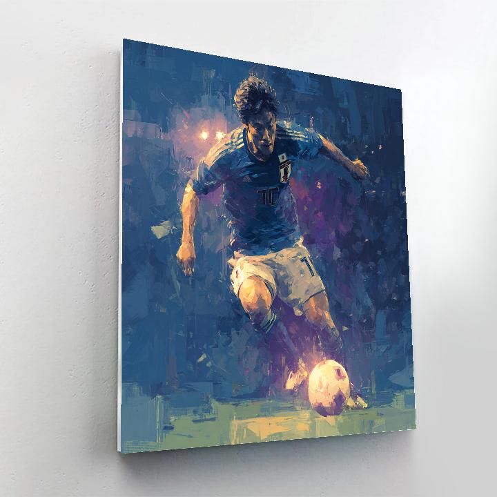 Mitoma Fifa 2026 Blue Numbered painting kits