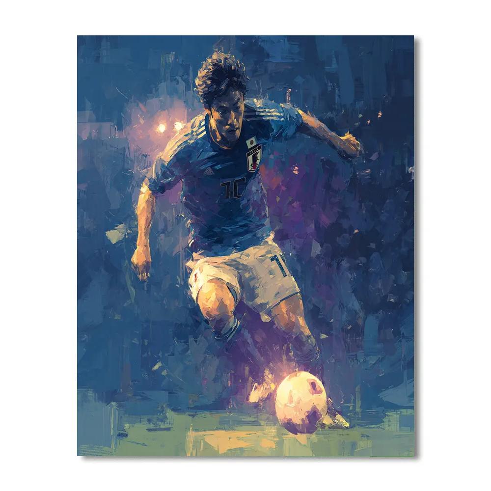 Mitoma Fifa 2026 Blue Numbered painting kits